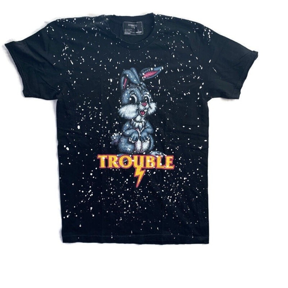 Domrebel Montreal Trouble Bunny T-Shirt Size Large